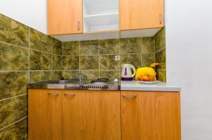 Kuchyň nebo kuchyňský kout v ubytování Apartments Tomislav