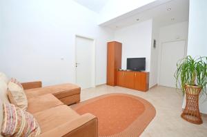 Televízia a/alebo spoločenská miestnosť v ubytovaní Apartments Brankaa