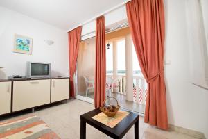 TV a/nebo společenská místnost v ubytování Apartments Ksenija