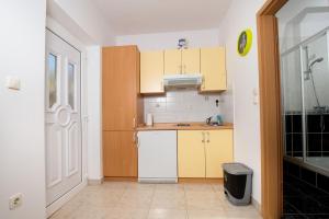 Kuchyň nebo kuchyňský kout v ubytování Apartments Ksenija