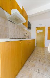Kuchyň nebo kuchyňský kout v ubytování Apartments Tiho i Pave