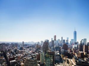 Nespecifikovaný výhled na destinaci New York nebo výhled na město při pohledu z hotelu