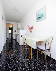Kuchyň nebo kuchyňský kout v ubytování Apartment Ksenija