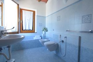 Koupelna v ubytování Agriturismo Borgo Del Papa