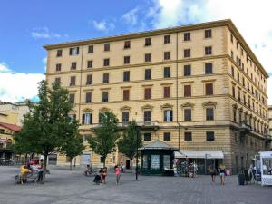 a large building with people standing in front of it at Affittacamere "Angel 2" in La Spezia