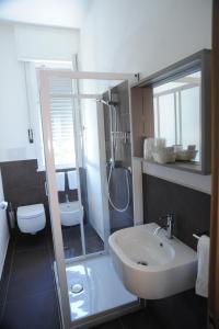 Koupelna v ubytování Hotel Astoria