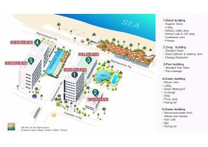 a map of the site of a resort at Cosy Beach Hotel - SHA Extra Plus in Pattaya South