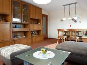 Kuchyň nebo kuchyňský kout v ubytování Haus Burgblick