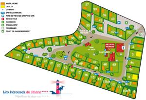 Načrt razporeditve prostorov v nastanitvi Camping Les Perouses