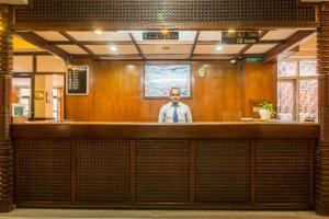 O saguão ou recepção de Hotel Excelsior