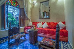 Posezení v ubytování Riad & Spa Laurence Olivier