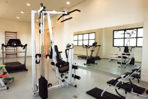 Fitness centrum a/nebo fitness zařízení v ubytování Luz Plaza São Paulo