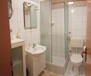 Koupelna v ubytování Apartments Brčić