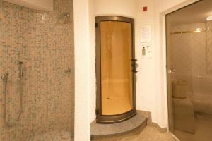 Koupelna v ubytování Hotel Vallechiara