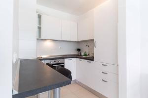 Kuchyň nebo kuchyňský kout v ubytování Flexible SelfCheckIns 9 - Zagreb - Garage - Electric vehicle ccharger - Loggia - New - Apartments Repinc 9