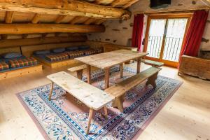 Posezení v ubytování Rifugio Alpe San Romerio