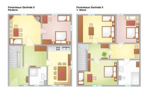 Plán poschodí v ubytovaní Ferienhaus Gerlinde II