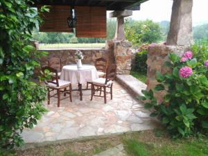 A garden outside La Casina de Celorio