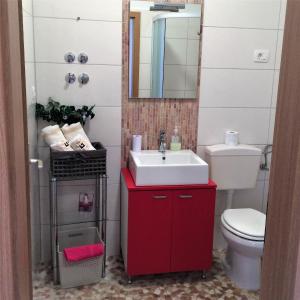 Koupelna v ubytování Apartments Marjan