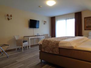 TV a/nebo společenská místnost v ubytování Hotel Garni Eichhornkobel
