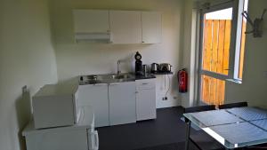 A kitchen or kitchenette at Sefdalur Studio Apartment