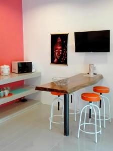 TV a/nebo společenská místnost v ubytování Carpe Diem Residence