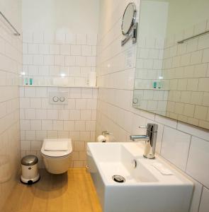 Kúpeľňa v ubytovaní Hotel Saxkjøbing
