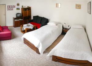 Posteľ alebo postele v izbe v ubytovaní Privát Ruženka