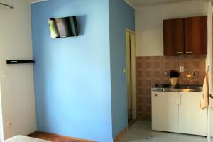 Kuchyň nebo kuchyňský kout v ubytování Apartments Milatic