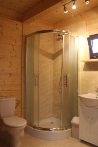 Ванна кімната в Domki Letniskowe "Przy Parku"