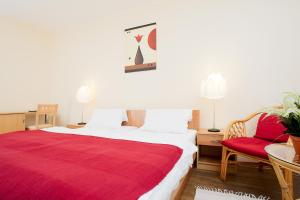 Postel nebo postele na pokoji v ubytování Hotel STARÝ PIVOVAR