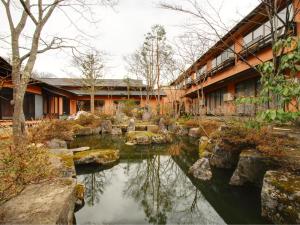 Het gebouw waarin de ryokan zich bevindt