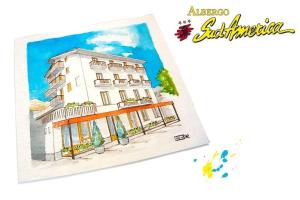Certificato, attestato, insegna o altro documento esposto da Albergo Sud America