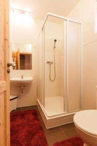 Kúpeľňa v ubytovaní Chalet6harrachov se saunou