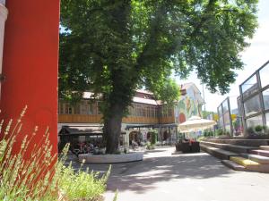 Budynek, w którym mieści się hostel