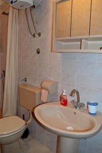 a bathroom with a toilet and a sink at Apartmani Peko in Pag +54 photos