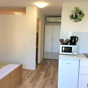 Kuchyň nebo kuchyňský kout v ubytování Apartments Marjan