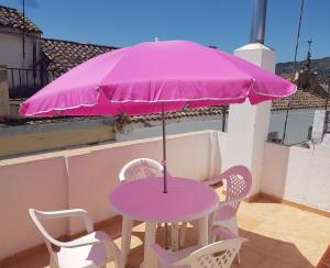A balcony or terrace at Casita de Rosario