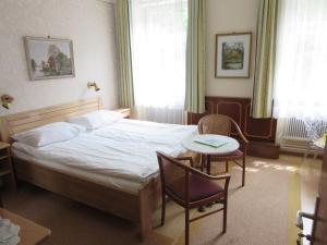 Postel nebo postele na pokoji v ubytování Waldpension Mück