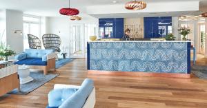 Posezení v ubytování Strandhotellet
