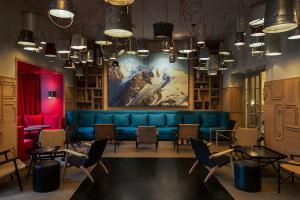 Hotel Walther - Relais & Châteaux的休息区