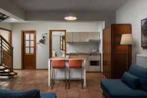 Kuchyň nebo kuchyňský kout v ubytování Koukounari luxury villa