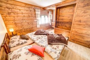 Posteľ alebo postele v izbe v ubytovaní Solny - Resort w Bieszczadach