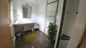 Koupelna v ubytování Haus Mattersberger + 24 fotografií