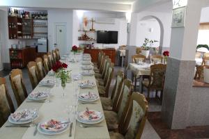 ห้องอาหารหรือที่รับประทานอาหารของ Pansion Valentino