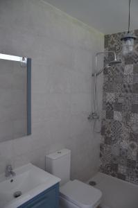 アルチドーナにあるCasa Rural - Santo Domingo Ruralのバスルーム(トイレ、洗面台、シャワー付)