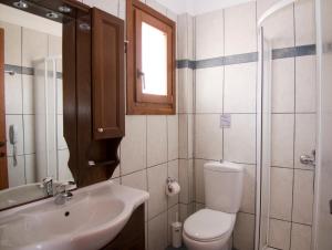 Koupelna v ubytování Melidron Hotel