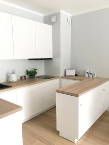 Kuchnia lub aneks kuchenny w obiekcie Apartament Słoneczny Dwie Sosny