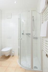 A bathroom at Hotel Silbertal