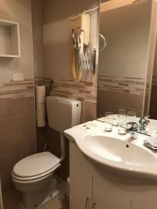 Koupelna v ubytování Hotel Byron